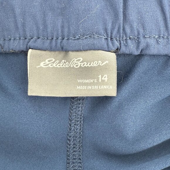 Eddie Bauer Skort Navy‎ Blue Size 14 Pull On Gorpcore Hiking Walking - Picture 3 of 9